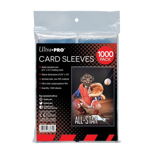 Ultra PRO Clear Card Sleeves (1000 pieces)