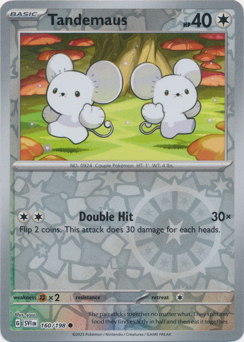 Scarlet &amp; Violet - 160/198 - Tandemaus - Reverse Holo