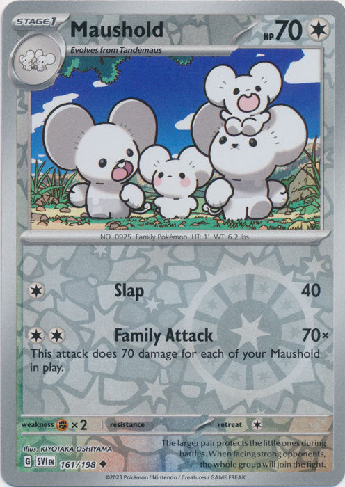 Scarlet &amp; Violet - 161/198 - Maushold - Reverse Holo