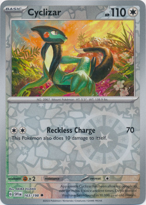Scarlet &amp; Violet - 163/198 - Cyclizar - Reverse Holo