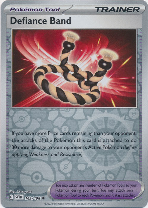 Scarlet &amp; Violet - 169/198 - Defiance Band - Reverse Holo