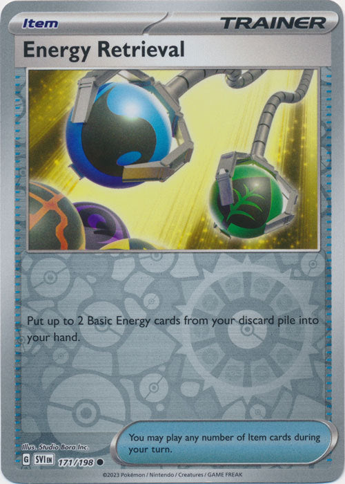 Scarlet &amp; Violet - 171/198 - Energy Retrieval - Reverse Holo