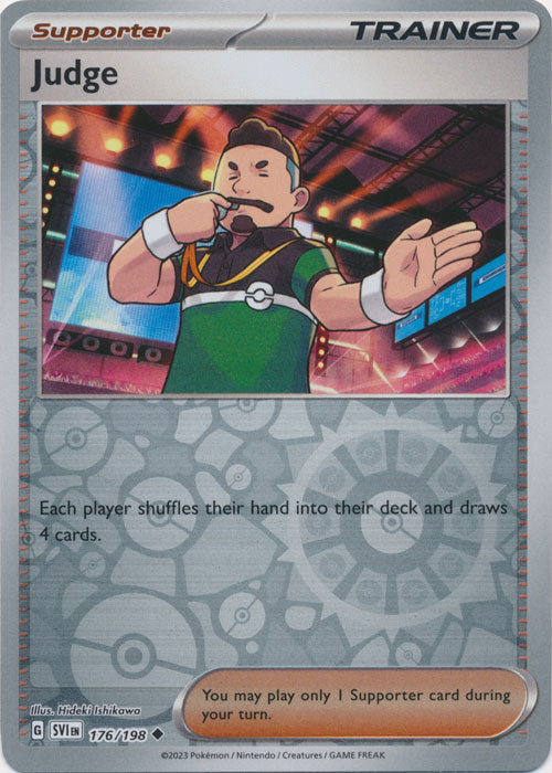 Scarlet &amp; Violet - 176/198 - Judge - Reverse Holo