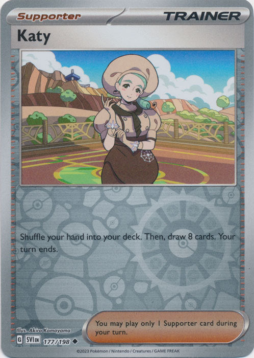 Scarlet &amp; Violet - 177/198 - Katy - Reverse Holo