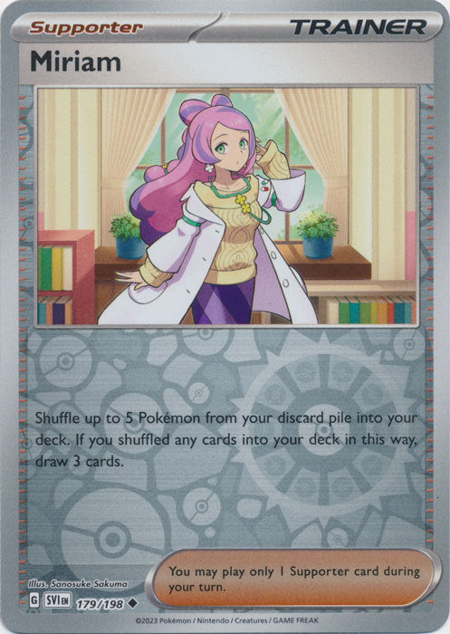 Scarlet &amp; Violet - 179/198 - Miriam - Reverse Holo