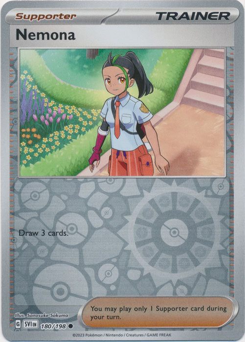 Scarlet &amp; Violet - 180/198 - Nemona - Reverse Holo