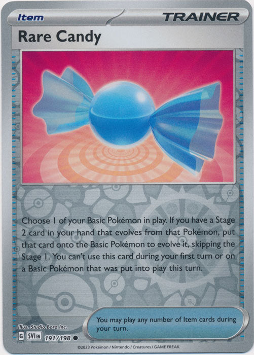 Scarlet &amp; Violet - 191/198 - Rare Candy - Reverse Holo