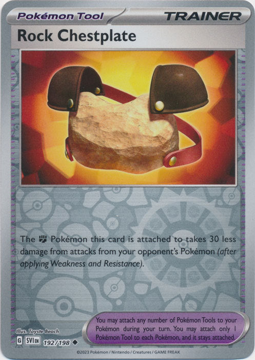 Scarlet &amp; Violet - 192/198 - Rock Chestplate - Reverse Holo