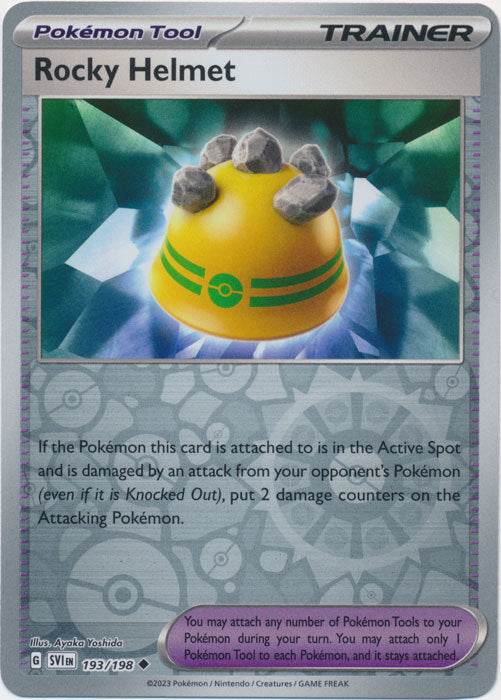 Scarlet &amp; Violet - 193/198 - Rocky Helmet - Reverse Holo