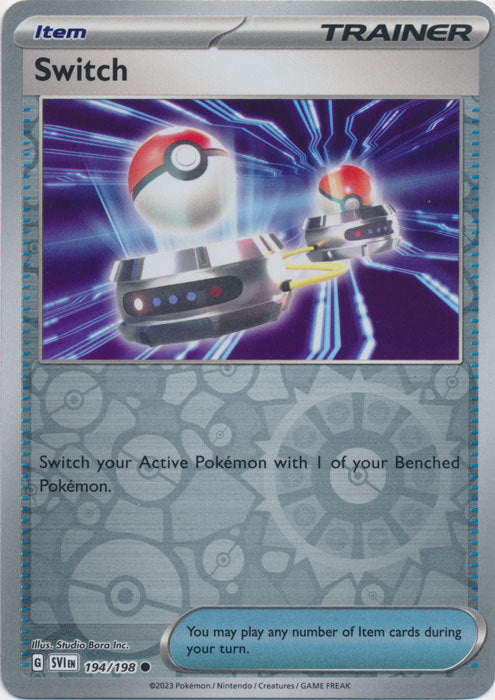Scarlet &amp; Violet - 194/198 - Switch - Reverse Holo