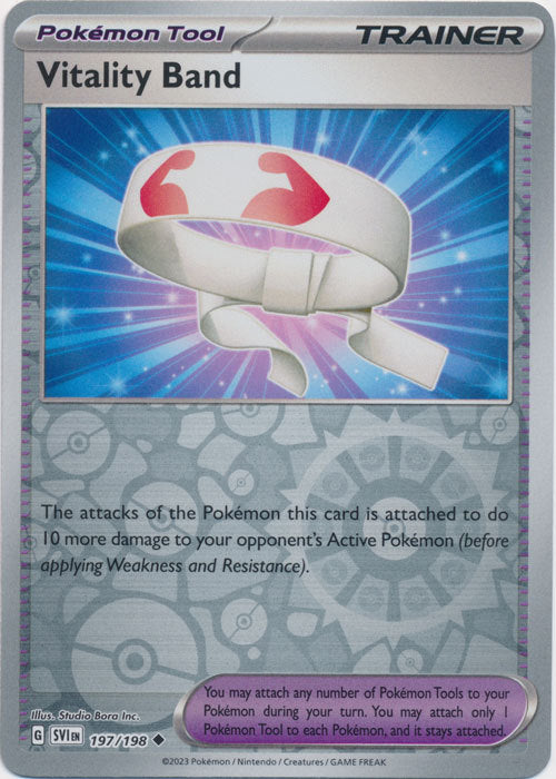 Scarlet &amp; Violet - 197/198 - Vitality Band - Reverse Holo
