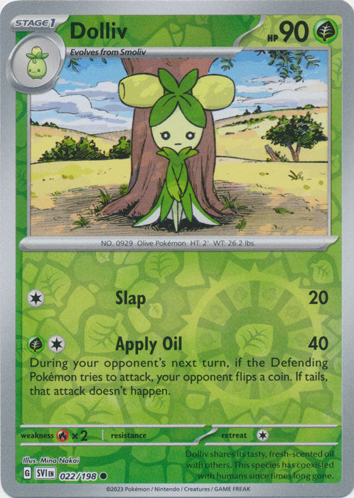 Scarlet &amp; Violet - 022/198 - Dolliv - Reverse Holo