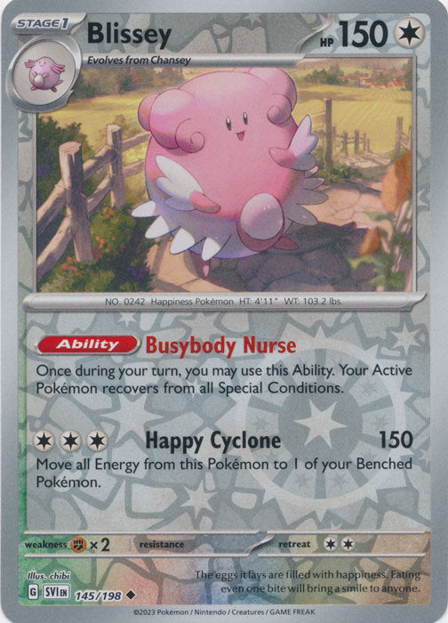 Scarlet &amp; Violet - 145/198 - Blissey - Reverse Holo