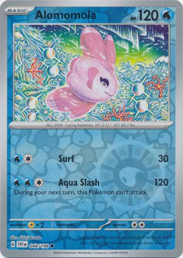 Scarlet &amp; Violet - 048/198 - Alomomola - Reverse Holo