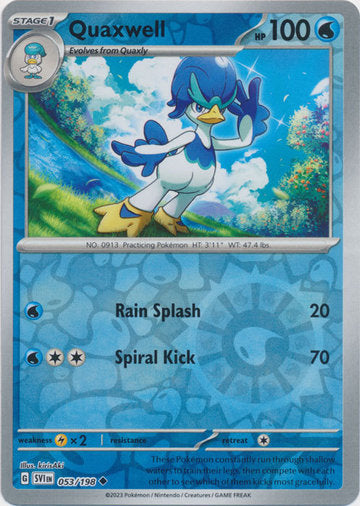 Scarlet &amp; Violet - 053/198 - Quaxwell - Reverse Holo