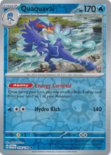 Scarlet &amp; Violet - 054/198 - Quaquaval - Reverse Holo