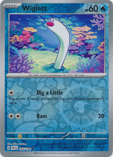 Scarlet &amp; Violet - 056/198 - Wiglett - Reverse Holo
