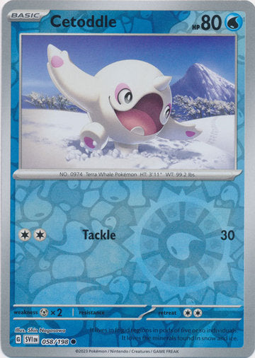 Scarlet &amp; Violet - 058/198 - Cetoddle - Reverse Holo