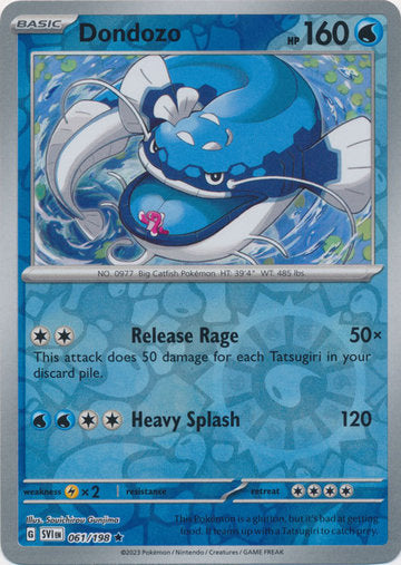 Scarlet &amp; Violet - 061/198 - Dondozo - Reverse Holo
