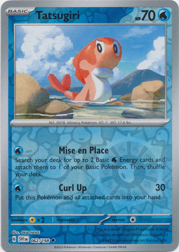 Scarlet &amp; Violet - 062/198 - Tatsugiri - Reverse Holo