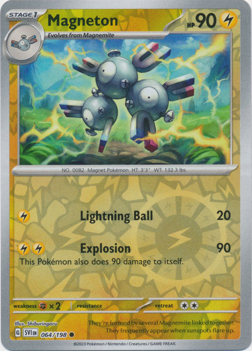Scarlet &amp; Violet - 064/198 - Magneton - Reverse Holo