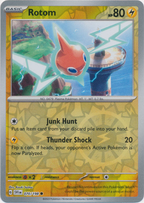 Scarlet &amp; Violet - 070/198 - Rotom - Reverse Holo