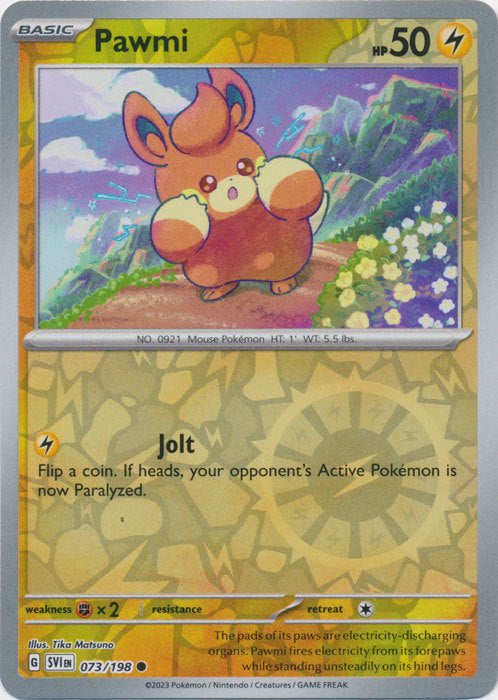Scarlet &amp; Violet - 073/198 - Pawmi - Reverse Holo