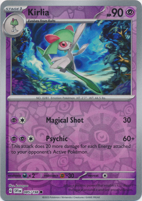 Scarlet &amp; Violet - 085/198 - Kirlia - Reverse Holo
