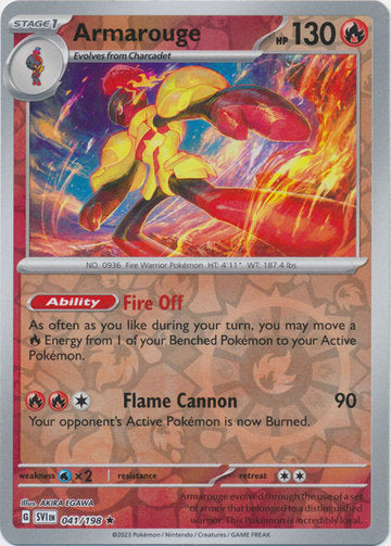 Scarlet &amp; Violet - 041/198 - Armarouge - Reverse Holo