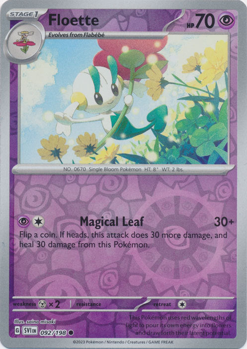 Scarlet &amp; Violet - 092/198 - Floette - Reverse Holo