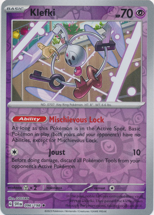 Scarlet &amp; Violet - 096/198 - Klefki - Reverse Holo