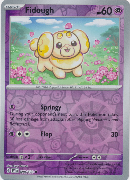 Scarlet &amp; Violet - 098/198 - Fidough - Reverse Holo