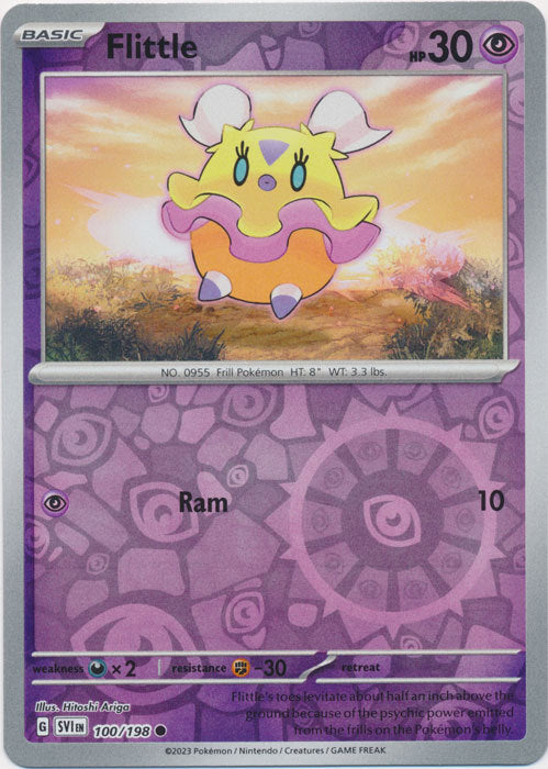 Scarlet &amp; Violet - 100/198 - Flittle - Reverse Holo