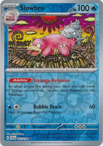 Scarlet &amp; Violet - 043/198 - Slowbro - Reverse Holo