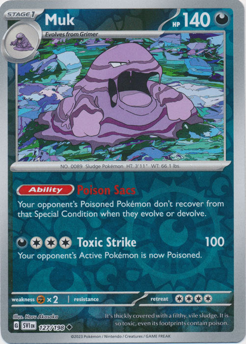 Scarlet &amp; Violet - 127/198 - Muk - Reverse Holo
