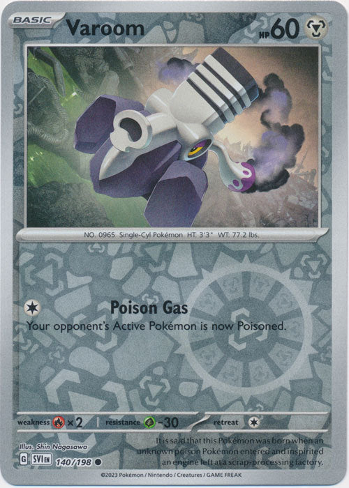 Scarlet &amp; Violet - 140/198 - Varoom - Reverse Holo