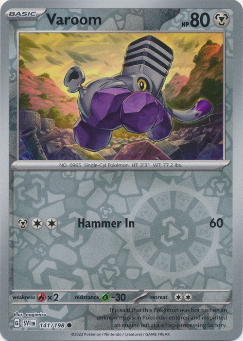 Scarlet &amp; Violet - 141/198 - Varoom - Reverse Holo