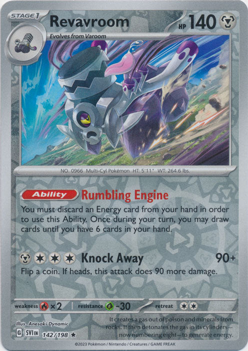 Scarlet &amp; Violet - 142/198 - Revavroom - Reverse Holo