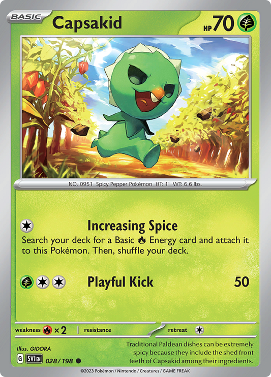 Scarlet &amp; Violet - 028/198 - Capsakid