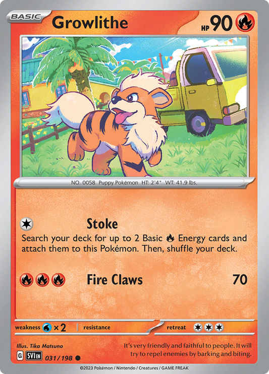 Scarlet &amp; Violet - 031/198 - Growlithe