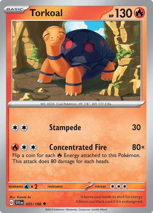 Scarlet &amp; Violet - 035/198 - Torkoal