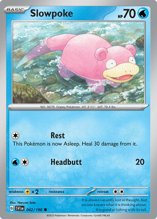 Scarlet &amp; Violet - 042/198 - Slowpoke