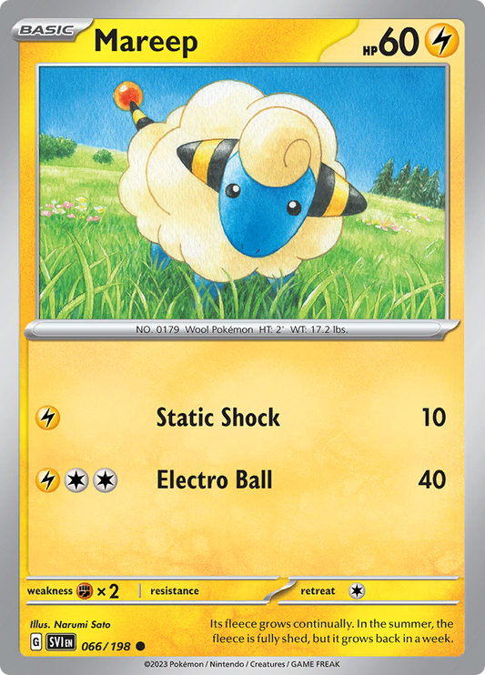 Scarlet &amp; Violet - 066/198 - Mareep