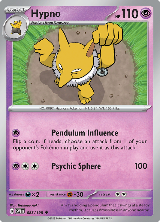 Scarlet &amp; Violet - 083/198 - Hypno