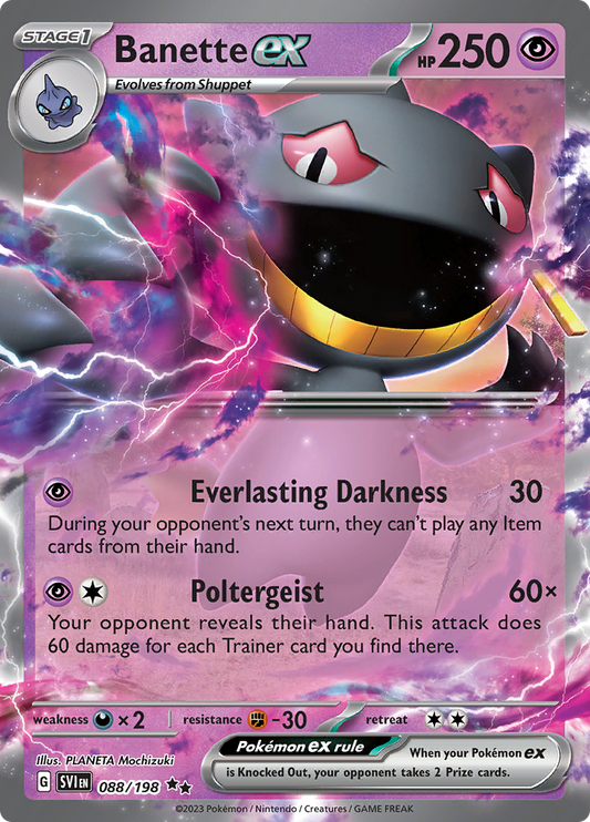 Scarlet &amp; Violet - 088/198 - Banette ex