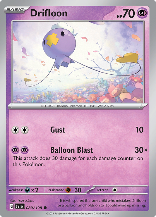 Scarlet &amp; Violet - 089/198 - Drifloon