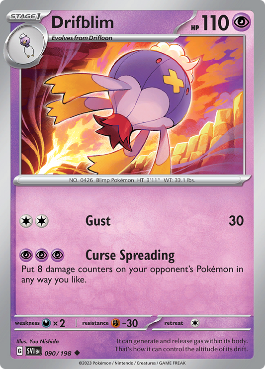 Scarlet &amp; Violet - 090/198 - Drifblim