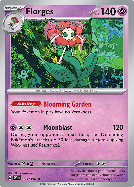 Scarlet &amp; Violet - 093/198 - Florges