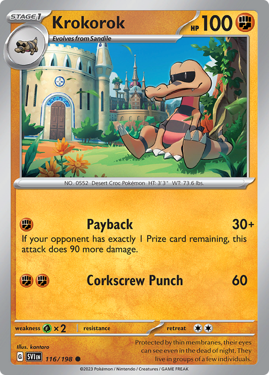 Scarlet &amp; Violet - 116/198 - Krokorok