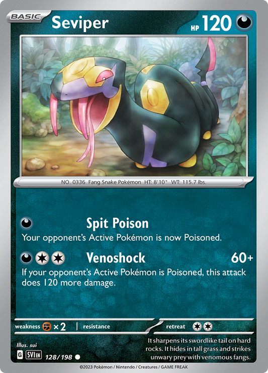 Scarlet &amp; Violet - 128/198 - Seviper